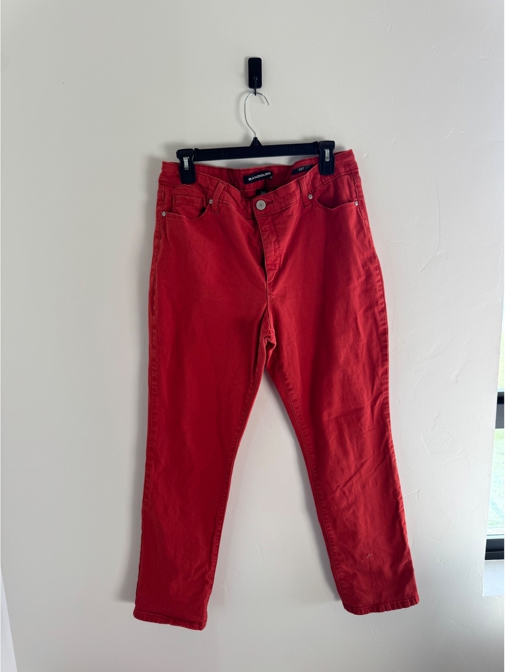 Bandolino Amy Red Straight Leg Jeans – Size 14